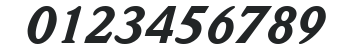 ITC Weidemann LT Black Italic numbers preview