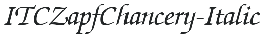 ITCZapfChancery-Italic preview