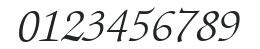 ITCZapfChancery-Light Italic numbers preview