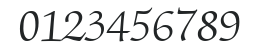 ITCZapfChancery-Light numbers preview