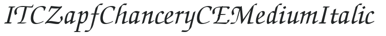 ITC Zapf Chancery CE Medium Italic preview