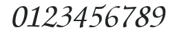 ITC Zapf Chancery CE Medium Italic numbers preview