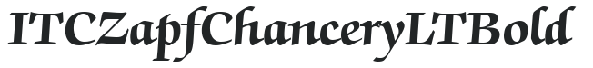ITC Zapf Chancery LT Bold preview