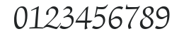 ITC Zapf Chancery LT Light numbers preview