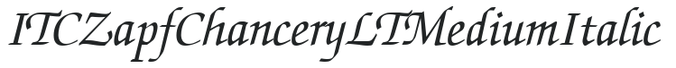 ITC Zapf Chancery LT Medium Italic preview