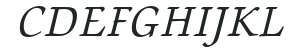 ITC Zapf Chancery Profi Medium Italic numbers preview