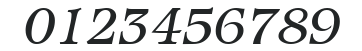 Iceberg-RegularItalic numbers preview