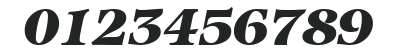 IcebergHeavy-Italic numbers preview
