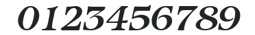 IcebergMedium-RegularItalic numbers preview