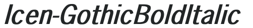 Ice'n-Gothic Bold Italic preview