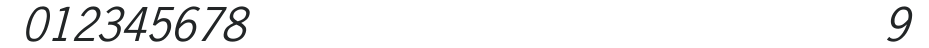 Ice'n-Gothic Italic numbers preview
