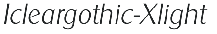 Icleargothic-Xlight preview