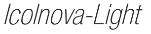 Icolnova-Light letters preview