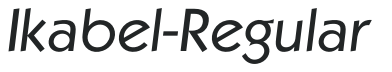 Ikabel-Regular letters preview