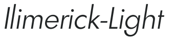 Ilimerick-Light letters preview