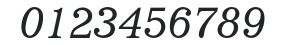 ImpressumEF-LightItalic numbers preview