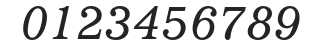 ImpressumStd-Italic numbers preview