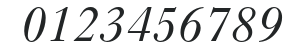 ImprintMTStd-Italic numbers preview