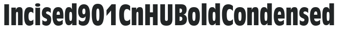 Incised 901 CnHU Bold Condensed preview