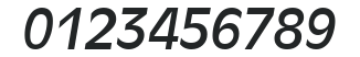 Incised 901 HU Italic numbers preview