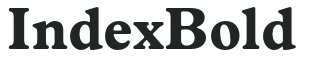 Index Bold preview