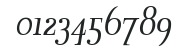 IndisposeLigatures-Italic numbers preview