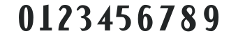 IndustrySansBold numbers preview