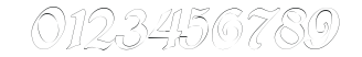 InnkeeperOutline Italic numbers preview