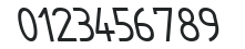 Intergraph Left Italic Bold numbers preview
