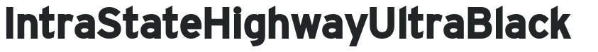 IntraStateHighwayUltraBlack letters preview