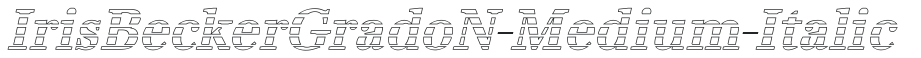 IrisBeckerGradoN-Medium-Italic preview