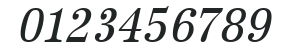 IrisBeckerNarrow Italic numbers preview