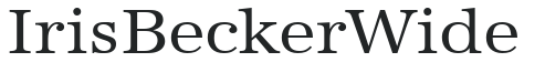 IrisBeckerWide letters preview