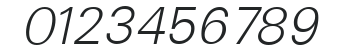 IrvinBecker-ExtraLight Italic numbers preview