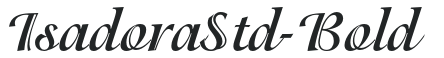 IsadoraStd-Bold preview