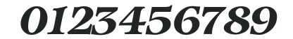 Isbell-Bold Italic numbers preview