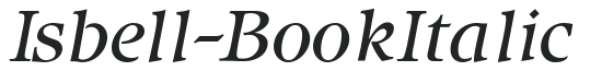 Isbell-Book Italic preview