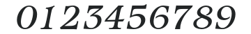 IsbellITCStd-BookItalic numbers preview