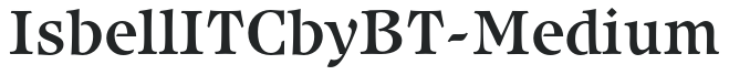 IsbellITCbyBT-Medium preview