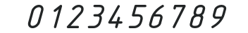 Isonorm3098-ItalicMonospaced numbers preview