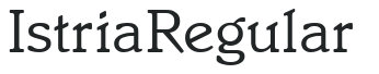 Istria Regular letters preview