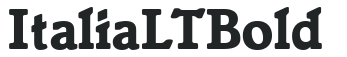 Italia LT Bold preview