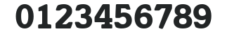 Italia LT Bold numbers preview