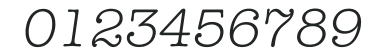 Itypewriter-Light numbers preview