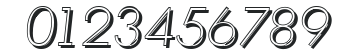 IvanBeckerShadow-Xlight-Italic numbers preview