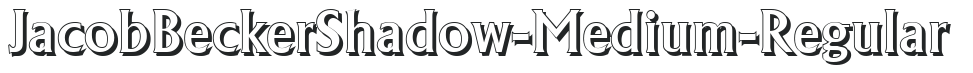 JacobBeckerShadow-Medium-Regular letters preview