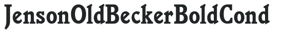 Jenson_Old_Becker_Bold_Cond letters preview