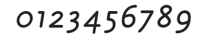Julius Primary Std Black It numbers preview