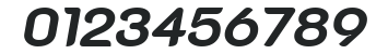 K2D ExtraBold Italic numbers preview