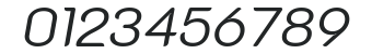 K2D Light Italic numbers preview